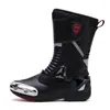 Sapatos de ciclismo botas de motocicleta homens moto equitação verão respirável moto chopper cruiser touring tornozelo