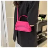 Tasche Mode Candy Farbe PU Leder Schulter Damen Trendy Solide Messenger Handtaschen Freizeit Stilvolle Umhängetasche Für Frauen