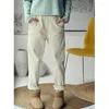 Women's Jeans MICOCO N1372C Korean Version Of Casual Simple Loose Plus Fleece Thickened Elastic High-waisted Radish