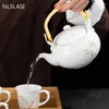 Teegeschirr-Sets 7 teile/satz Exquisite Keramik Tee Handgemachte Wasserkocher Tassen Porzellan Teekanne Chinesische Drink Zeremonie Set