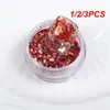 Nail Glitter 1/2/3pcs Champagne Rose Flakes Blandade Hexagon Sequin Powder Fall Winter Mermaid Paillette Decorations