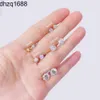 Oorbel 10k massief gouden schroef terug oorbel Gra gecertificeerd Moissanite sieraden Pass Diamond Test Moissanite Stud Oorbellen