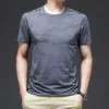 Sports Short Sleeve T-shirt Mens Summer Thin Breathable Running Fast Dry Clothes Camouflage Casual Ice Silk C1bq