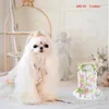 Hundkläder liten klänning söt blommor valp chihuahua Yorkshire pomeranian kläder sommar katt kjol xxs xs husdjur klänningar outfit