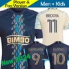 Philadelphia Union 2023 2024 Fußballtrikot Kinderset Herren 23/24 Fußballtrikots Primärheim Marineblau Auswärtsbeige CARRANZA GAZDAG UHRE GLESNES MARTINEZ Mcglynn