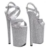 Dance Shoes Women's 23CM/9inches Glitter Upper Plating Platform Sexy High Heels Sandals Pole 013