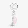 Murano Glass Pink Sea Turtle Dangle Charm Pandoras 100 ٪ 925 Sterling Silver Charms مجموعة سوار صنع سحر مصمم سحر قلادة قلادة أصلية مربع أعلى جودة