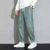 Seleção de roupas masculinas: leggings sanitárias de camurça de cor sólida para primavera e outono, calças esportivas casuais, calças masculinas da moda