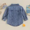 Vestes enfant en bas âge garçon fille veste en jean enfant bébé manteau à manches longues boutonné jean haut vêtements d'extérieur vêtements décontractés