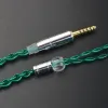 アクセサリーNICEHCK GREENJELLYヘッドセットワイヤーグラフェンハイブリッド5N OCC交換ケーブル3.5/2.5/4.4mm MMCX/0.78mm/QDC 2PIN CA24 LOFTY FD7 KATO