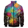 Vestes pour hommes Graffiti drôle 3D impression complète veste de mode impression style fitness décontracté manteau à glissière harajuku confortable hommes femmes vêtements