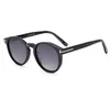 Солнцезащитные очки Поляризованные женские и мужские трендовые очки 2024 TF0591 Дизайнерские эллиптические солнцезащитные очки для вождения автомобиля