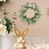 Decorative Flowers Artificial Eucalyptus Wreath Farmhouse Ornament Adornment Elegant Simple Spring For Patio Windows Door Wall Decor