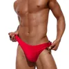 Homens de banho de natação briefs sexy bikini t calças natação triângulo curto praia maiô cor sólida masculino maiô surf