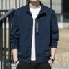 Mens Casual Jacket Youth Fashion Korean Thin Stand Collar Autumn Mens Wear