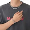 Collana a catena a maglia cubana da uomo di lusso Hip Hop con pietra di zirconi cubici 5a di moda calda di vendita all'ingrosso da 8 mm