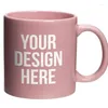 Tazze Originali Tazza da caffè in ceramica satinata rosa Coppia Latte Ufficio da donna