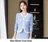 Robe de deux pièces Est Spring Summer Uniforme formel Designs Blazers Costumes pour femmes Bureau de dames professionnelles avec jupe et vestes manteau