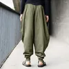 Men's Pants Baggy Cotton Harem Men Casual Gypsy Festival Solid Retro Man Trousers Y2k Clothes Wide Leg Gym Work Pantalones Streetwear