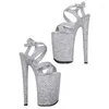 Dance Shoes Women's 23CM/9inches Glitter Upper Plating Platform Sexy High Heels Sandals Pole 013