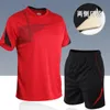 Tute sportive Quick Dry Costumi Uomo Set da corsa palestra Abbigliamento fitness Estate Uomo Divise da calcio Abbigliamento sportivo 240315