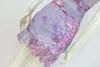 ワークドレス紫色のプリントブラベストフリルエッジローウエストショートスカートホリデービーチスイートスパイシーセット