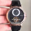 Neue Grandes Compliciations 307BA 12 9V6 Stahlgehäuse Schwarzes Zifferblatt Tourbillon Automatik Herrenuhr 5 Stile Sportuhren Hohe Qualität215t