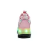 HBP Sem Marca Led Carregamento Correndo Caminhada Para Meninas Leve Skate Colorido Shine Roller Shoes