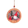Рождественские украшения светодиодные деревянные подвески деревянное ремесло дерево для дома DIY подарки детские игрушки год