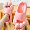 HBP Non-Brand Factory Direct Sale Zomer Outdoor Wear Home Indoor Dikke zolen Antislip Womens Cute Cats Paw Toe Slippers