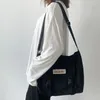 Sacs à bandoulière japonais Simple, sacoche d'étudiant coréen en Nylon imperméable en toile pour femmes