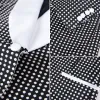 Suits Boutique (Blazer + Vest + byxor) Herrdräkt Fashion Business italiensk stil Polka Dot Elegant Dress Printing Slim Dress 3del