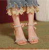 HBP небрендовые сандалии Kadin, прозрачные сексуальные элегантные туфли-лодочки из ПВХ со стразами и ремешками на каблуке для женщин
