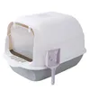PET LAVER Box W pełni zamknięta rozlanie dezodorantowa kota toaleta dwukierunkowa łopata duża pojemność kota toaleta kupienia zamknięta piaskownica 240306