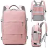 Sacs d'école rose femmes sac à dos de voyage hydrofuge antivol élégant sac à dos décontracté avec sangle de bagage port de chargement USB