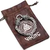Noorse Viking Wolf Hoofd Armband Mannen Rvs Goud Kleur Vierkante Koning Chain Bangles Straat Cultuur Accessoires Sieraden Gift 240312