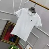 zomer mannen t-shirts designer T-shirts wens slanke semi strakke luxe korte mouw top mode brief borduurwerk grafische tee twee kleuren