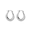 Hoop Earrings Fashion Sell 925 Sterling Silver Circle For Women Real Gold Plating Ear Initial