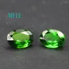 Loose Diamonds Diopside Excellent Natural Chrome Gem For Jewelry Making 6X8mm Oval Cut 1.28ct DIY Gemstones With High Quality