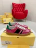 2024 Nowy projektant g Walia Bonner Platforma Casual Shoes Men Smeks Training Sneakers Hals Suede Low Top Pink Glow Wegańskie Białe Trenery guma gumowa Dal