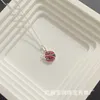 Ontwerper tiffay en co lieveheersbeestje s925 sterling zilveren ketting modieuze veelzijdige populaire insect zevensterren niche schattige sleutelbeenketting