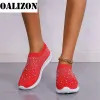 Loafers Flats Sports Shoes Sneakers 2022 Новый весенний летний дизайнер -дизайнерский дизайнер Crystal Mesh Casual уютные лоферы бег дышащие вулканизированные туфли