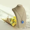 Jewelry Pouches Women's Model Neck Linen Display Stand Bracket Necklace Chest Holder Rack For Home Organization