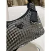 aa Designer Dames Schoudertassen Kristal Diamante Handtassen Kralen Glitter Diamanten Dame Okseltas Crossbody Dames Portemonnee