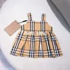 Zomer Luxe Kinderbabymeisjesjurken Schattig Pofmouw Hoge kwaliteit 100% katoenen babyjurk Kindermeisjesontwerpjurk Kinderkleding