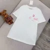 여자 티셔츠 디자이너 여름 짧은 슬리브 티 셔츠 여자 자수 Tshirt 라운드 넥 포 셔츠 패션 풀 로스 셔츠 고급 조끼 g8sh