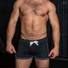 Koşu şort yaz erkekler şık sadelik seksi örgü kumaş erkek spor gündelik giyim fitness plaj boksör