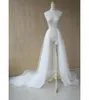 Röcke Real Image Weißer Braut-Tüll mit abnehmbarer Schleppe 200 cm lang über Damen-Sommer-Wickel nach Maß 6577896