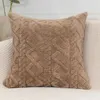 Housse d'oreiller en peluche géométrique 3D en forme de losange, 30x50/45/50cm, Jacquard doux, confortable, étui de canapé, décoration nordique de printemps pour la maison