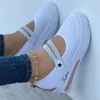 Casual Shoes Spring Women's Linen Autumn Women Room Canvas Flats Summer Home Ladies Thick Bottom